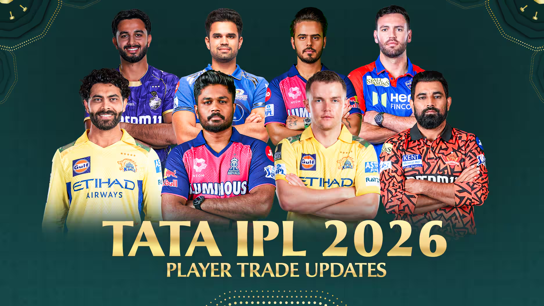 IPL 2026 Teams and Captains - Bet on Saffronbet247 Exchange